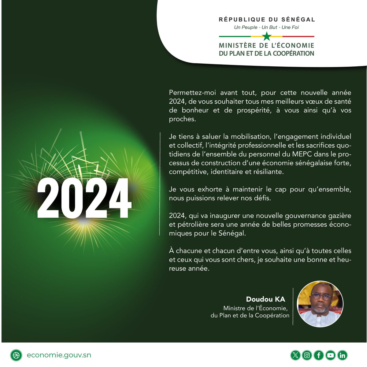 economie_sn's tweet image. #BonneAnnee2024 #MEPC