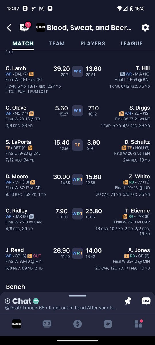 granger_kyle's tweet photo. @jasonmoore 12 Team Dynasty start up. Lucky preseason pick up of Kyren and an immediate post draft trade for reed. https://t.co/jweu2mcnPm
