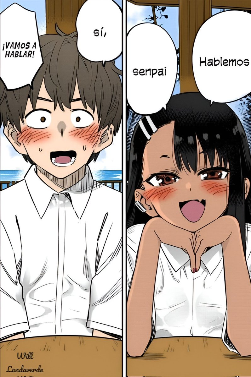 Bueno Nagabros y Nagasisters, estamos a una nada que la declaración sea oficial o al menos eso da a entender este capítulo ❤️

#nagatoro #nagatorosan #manga #FullColor #NewChapter