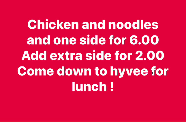 HyveeRedOak's tweet photo. https://t.co/5ACZ1DKiJa