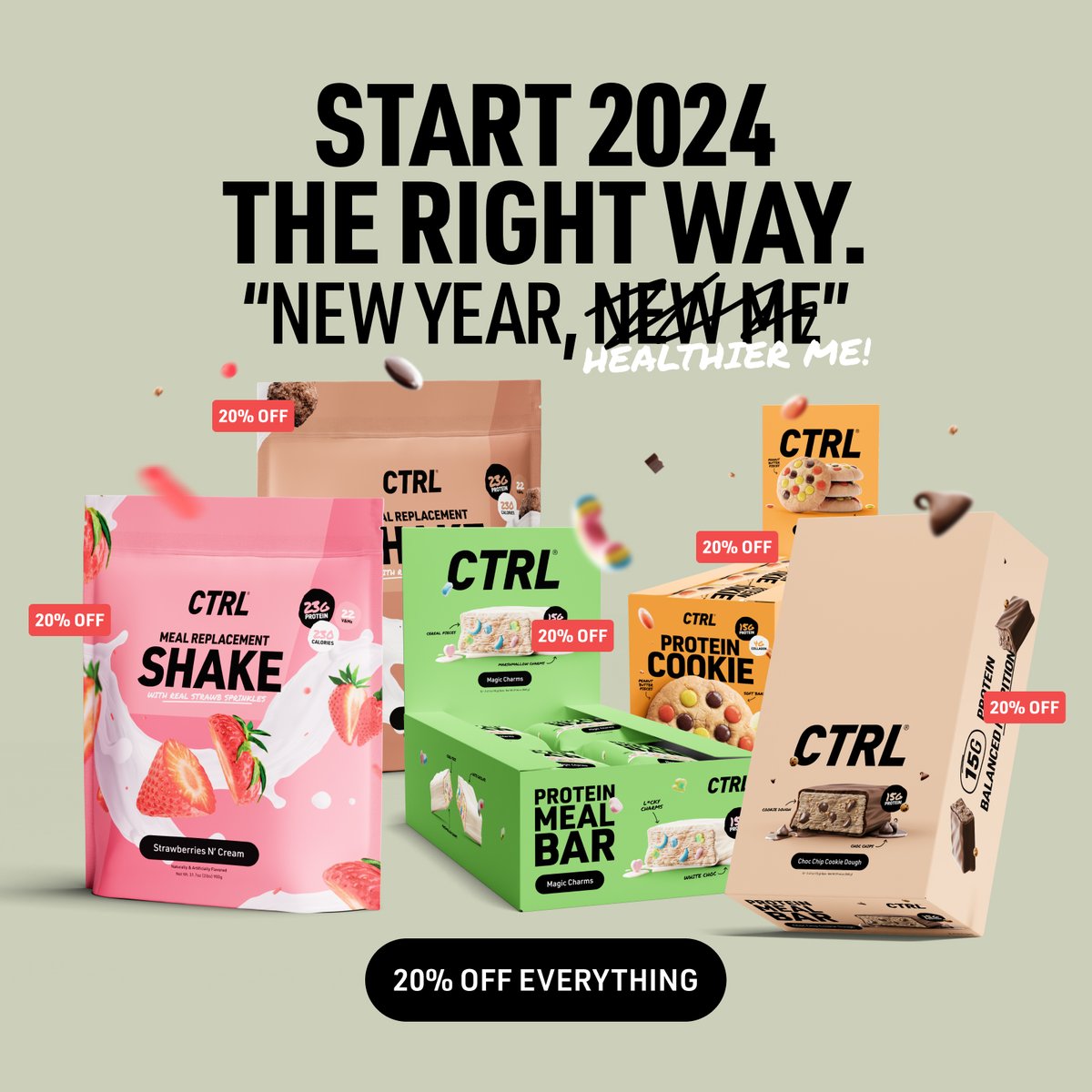 New Year’s Sale is LIVE 🚨 Let’s be real it’s 2024, and it’s time to ditch those cliche sayings. For a limited time, we’ve marked everything 20% off to help you become the best version of yourself. Hurry up and let’s get to work. 💰drinkctrl.com💰