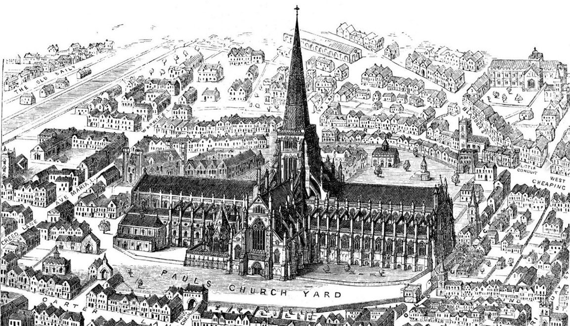 LITTLE KNOWN FACT ALERT - there has been a church on the site of St Paul’s Cathedral since about 604 AD, but did you know that in the reign of Henry VIII, the old reprobate gambled and lost the Bell Tower and its entire contents in a game of dice to Sir Miles Partridge? #History