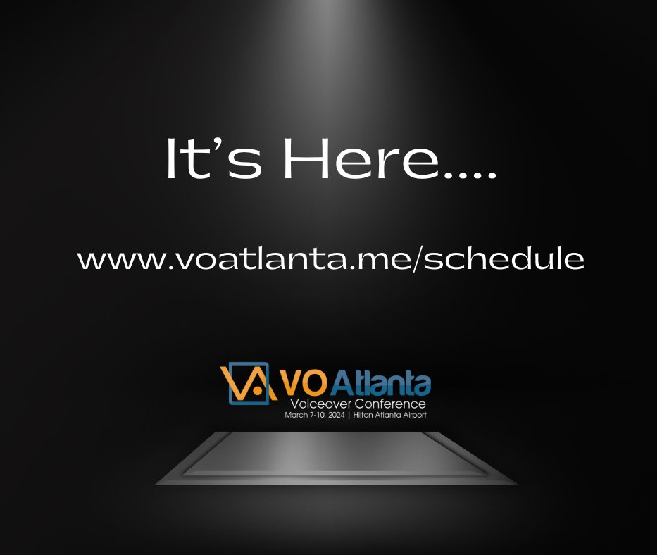 The VO Atlanta schedule is now available!!

Click on the blue titles of the sessions to see descriptions and more details for each session.

An Accessibility Version is also available via the link at the top of the page.

Keep in mind that the schedule may change between now and