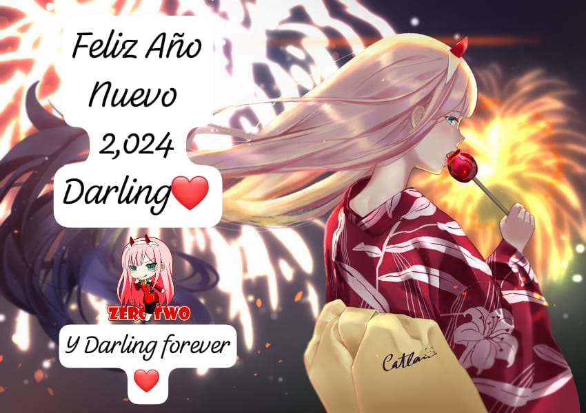ZTyDarling's tweet photo. Feliz año nuevo Darling ❤️

#zerotwo #darling #darlinginthefranxx #Code02 #zerotwoydarlingforever https://t.co/yDdNnpDb3w