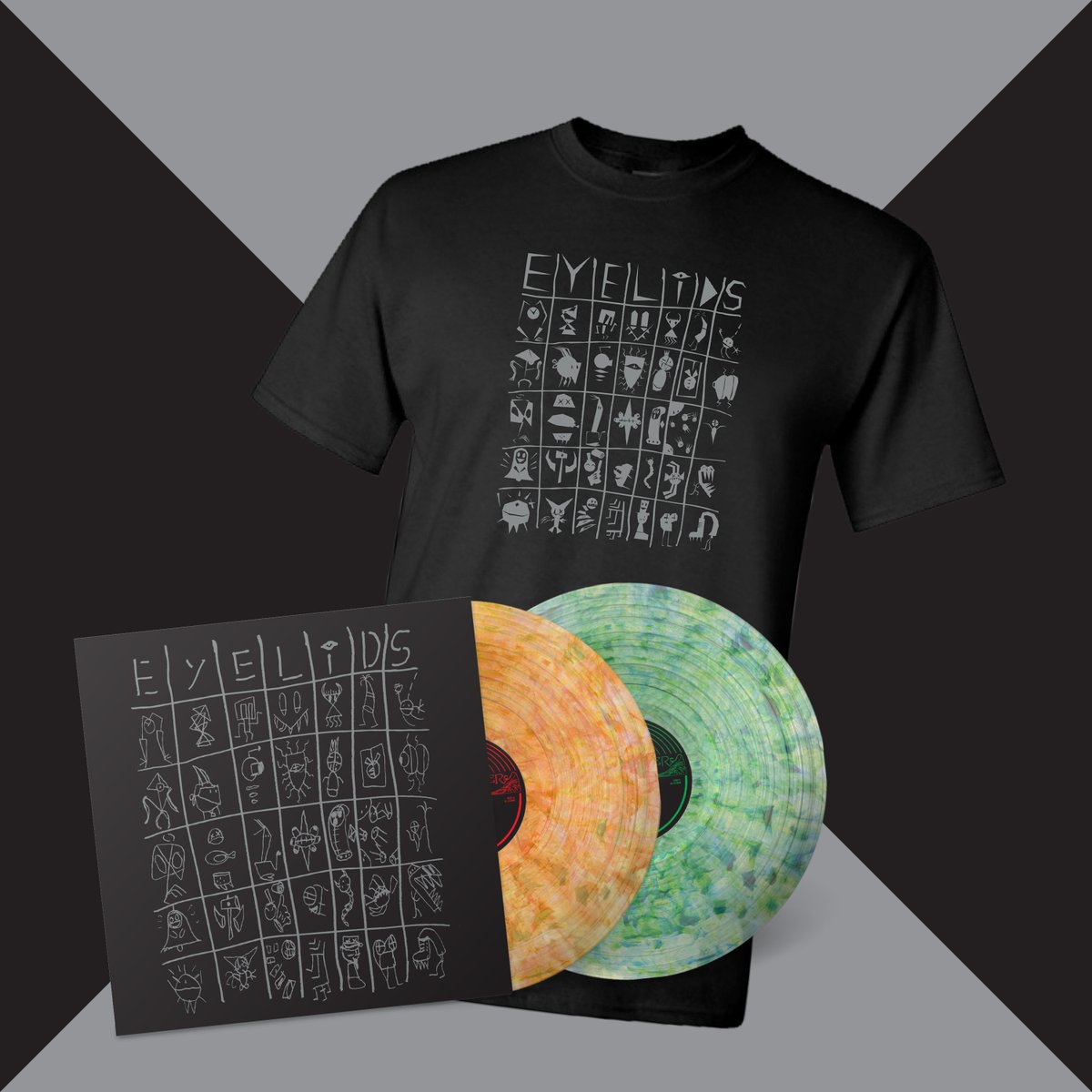 Do yourself a favor and bundle the album with the exclusive 'No Jigsaw' version of the classic @musicofEYELIDS T-shirt and save. jealousbutcher.com/products/no-ji…
