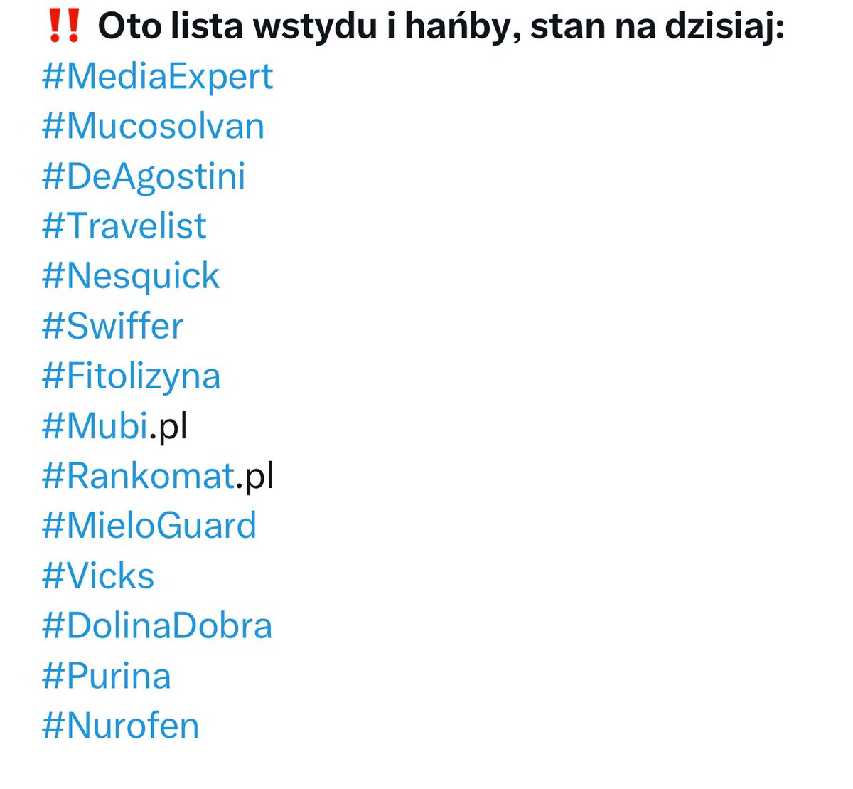 Oni wspierają tv…republika. 
Nie ma zgody na wspieranie faszyzmu, nazizmu, homofobii i całego tego prawicowego szajsu. 
Proszę o RT i uwagę, by bojkotować te produkty‼️‼️‼️‼️