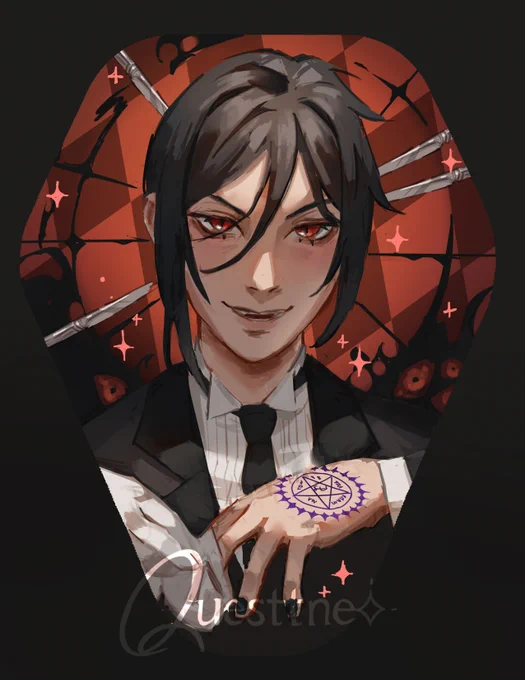 Happy new year! New Black butler buttons coming to a shop near you soon < 3 #kuroshitsuji #cielphantomhive #Sebastianmichaelis