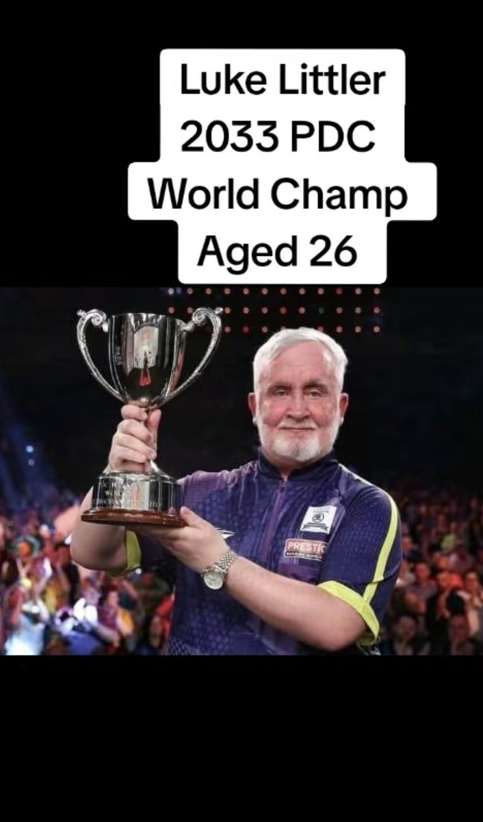 TezStimson's tweet photo. World Darts Championship

#PDCWorldChampionship #lukelittler https://t.co/8MKBoTwPSj