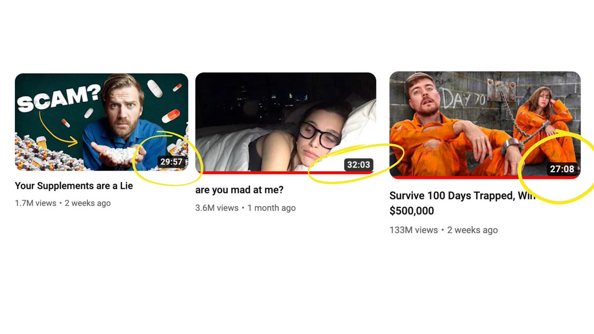 ColinandSamir's tweet photo. 3 YouTube Trends to watch in 2024 

1. Videos will continue to get longer 

With viewership increasing on connected TV's, longer YouTube content is seeing serious success. Podcasts are pushing into the 1-2 hour range and we're seeing top creators push into the 25-30 min range on videos. Higher AVDs, deeper audience connections. 

 2. Short-form, repeatable formats will win across platforms. 
We've talked about it before... it's the first time in the history of the creator economy where one asset can be posted natively across multiple platforms. The one-off viral short is no longer all that interesting, but we're seeing repeatable formats / shows come to life across platforms. When one episode goes viral, there's a whole library of content that someone can binge. Check out Trackstar from our friends at Public Opinion - a new music trivia show that is finding success on TikTok, YT Shorts and IG Reels. 

3. Appointment viewing will make a return 

With such a high quantity of content being published on a daily basis, creators will start to make "events" with dates & times. This isn't limited to live streamed events, this could be a daily vlog like Airrack is doing this December, or even creating trailers and posters for episodes like the Sidemen do for Sidemen Sunday.