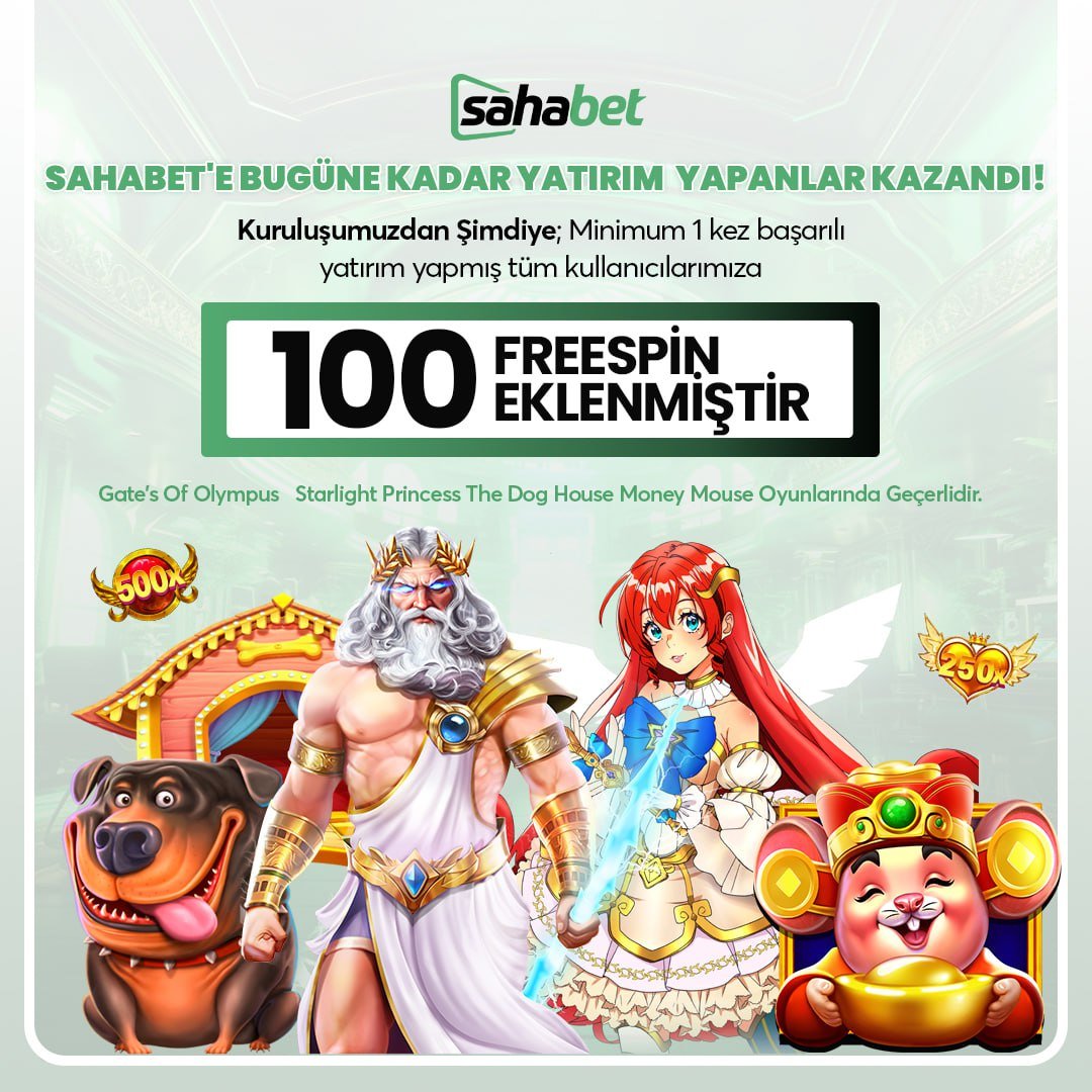 🆎Kuruluşumuzdan Şimdiye; Minimum 1 kez Başarılı Yatırım Yapmış Tüm Kullanıcılarımıza!

🟩 100 FREESPİN EKLENDİ ! 

🎰Gate's Of Olympus 
🎰Starlight Princess
🎰The Dog House
🎰Money Mouse Oyunlarında Geçerlidir.