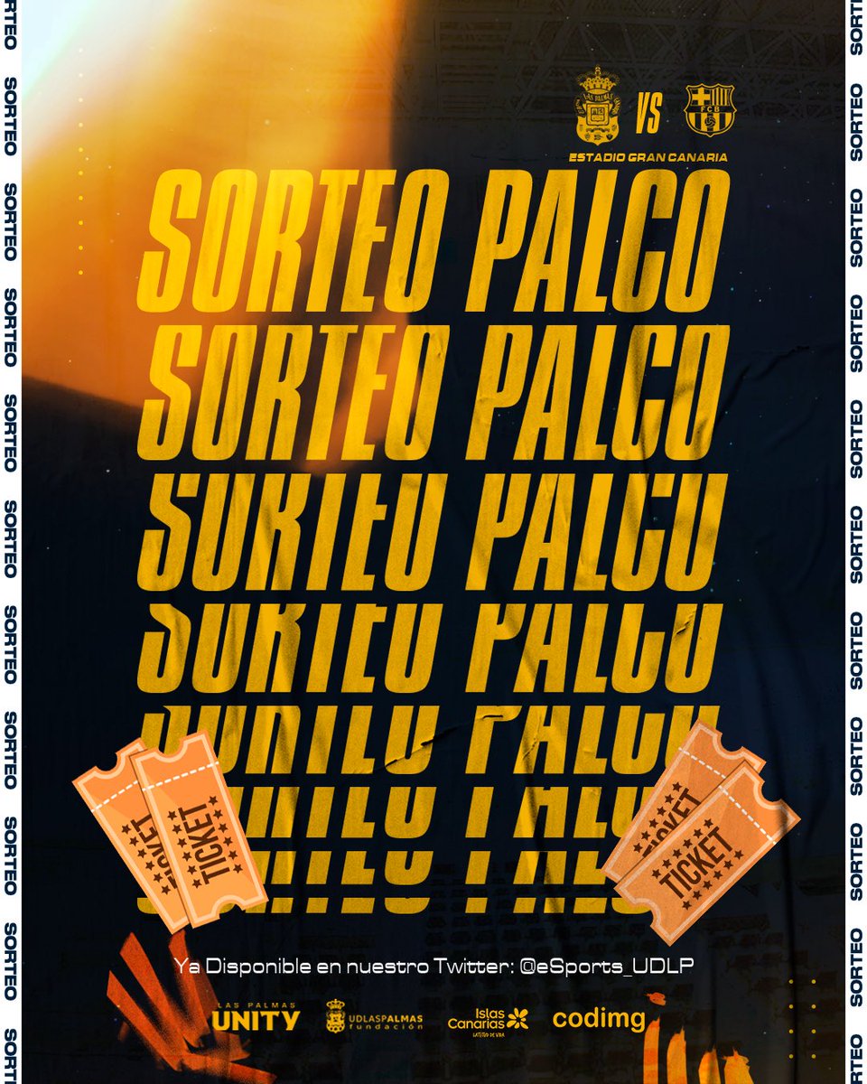 🚨¡Sorteamos dos entradas para un partidazo!  

Sigue los pasos y participa: 

1⃣ RT + Like 🔃❤️ 

2⃣ Sigue a 
<a href="/eSports_UDLP/">Las Palmas Unity 🔥</a>

3⃣ Deja un comentario nombrando a tu acompañante.  

⏳El plazo para participar finalizará el miércoles a las 12:00.