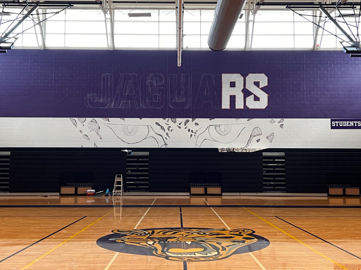 Shout out to Loren Pease for putting some JagSwag in our gym!