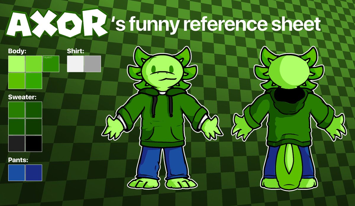 Axor_A's tweet image. New year, new… reference sheet. Same old me lol

Here’s my new reference for 2024!!! Comparing this to the last one is kinda insane…