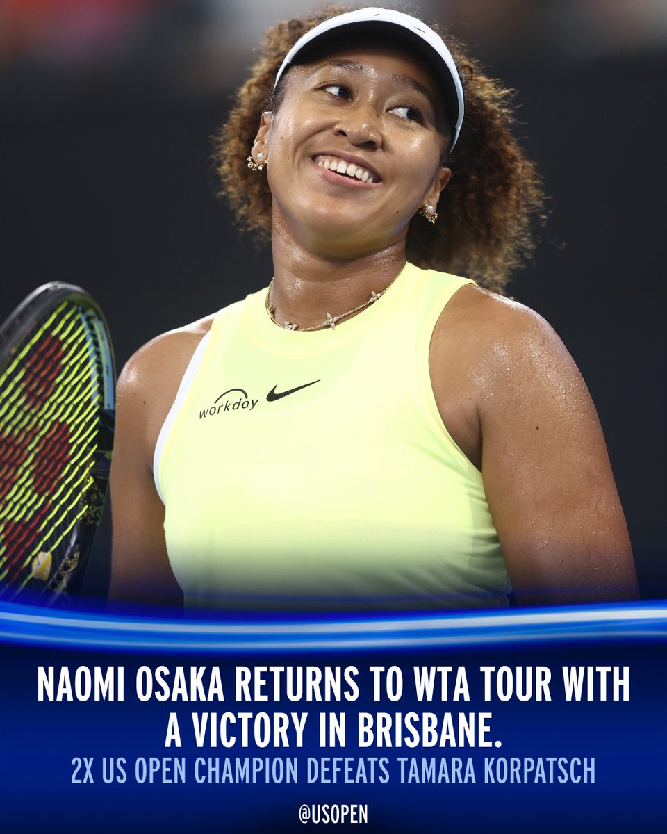 usopen's tweet photo. Naomi Osaka is back on a tennis court after giving birth to her daughter in July 🤩 https://t.co/n2ezxBxAUJ