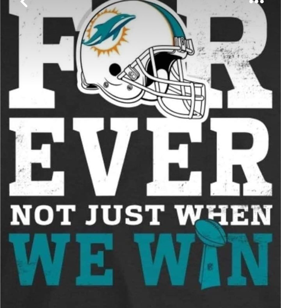 DannyCardwell6's tweet photo. Dolphins 🐬 Fan Win or Lose
I am a believer in McDaniel and Tua.  This team has made the playoffs 2 years in a row, had a chance for #1 seed, can now secure #2 seed and AFC East Championship with beating the Bills.  Enjoying football and cheering for the Fins 1970-2024 #FinsUp https://t.co/bQT5zdgCDB
