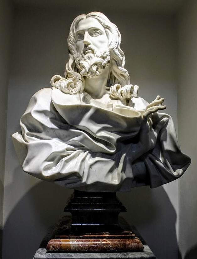 histories_arch's tweet photo. Salavator Mundi: Bernini's Final Work. 
 
In 1679, at the grand old age of 80, Gian Lorenzo Bernini (1598-1680) completed his final sculpture, the bust of Salvator Mundi (Saviour of the World). 

Gian Lorenzo Bernini died on December 7th, 1680; he is buried in the church of Santa Maria Maggiore, in Rome.

Bernini's bust of Salvator Mundi is on display in the church of San Sebastiano fuori le Mura, in Rome.

#archaeohistories