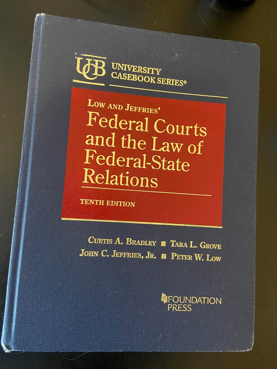 As I get ready to teach Federal Courts again, I realize that I’ve been teaching this course for about 30 years. It never gets old, thankfully, in part because there are always new issues to consider. This year, issues relating to former President Trump will get some attention.