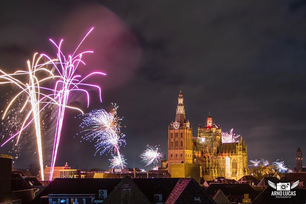 Happy New Year! Wonderful picture of Sint-Jan cathedral over ‘s-Hertogenbosch by Arno Lucas