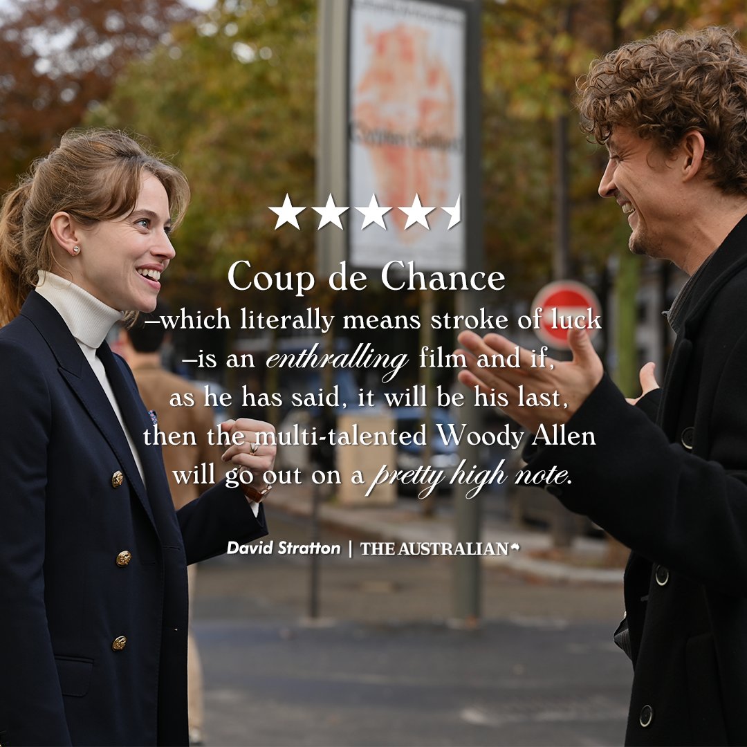 David Stratton reviews Woody Allen's Coup de chance