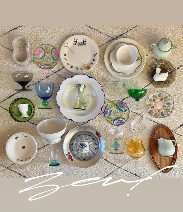 2023年で買った器(とか)並べてみた