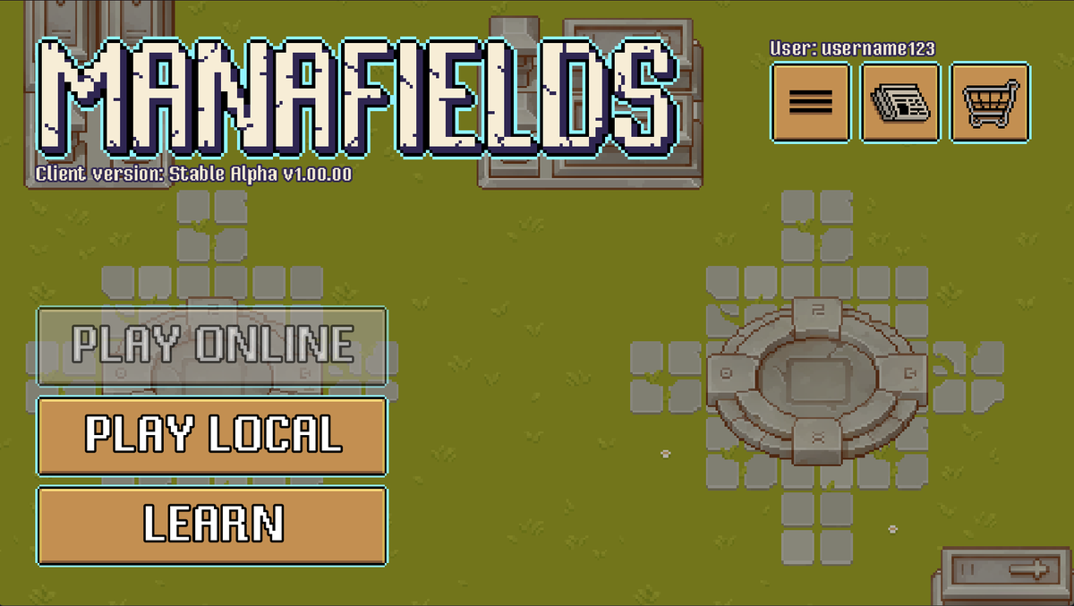decadentpig's tweet photo. Working on menus!
#Manafields #indiedev #godot https://t.co/qHfbgSmR8y