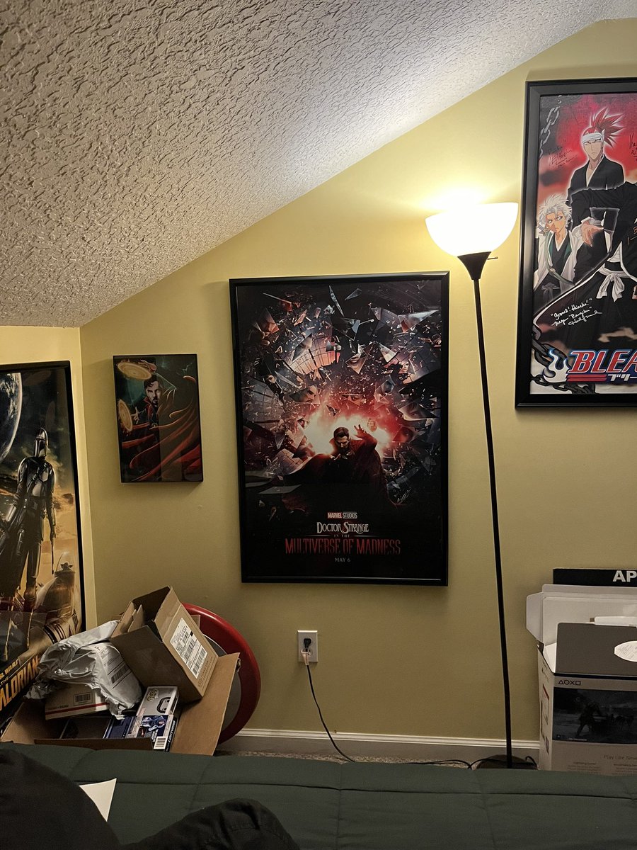 So I hung up my #DoctorStrangeInTheMultiverseofMadness poster and it looks so cool! #DoctorStrange
