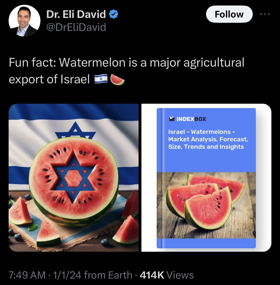 HorrorHijabi's tweet photo. wallahi I cant stop laughing because if that were true- they wouldnt have to make an ai image of a watermelon lmaoo https://t.co/ZQgf3FXzlo