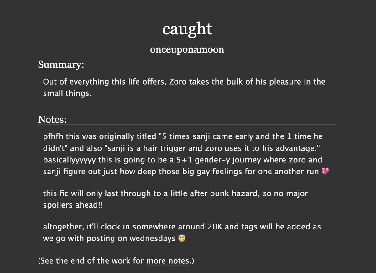 ohnonotthemoon's tweet photo. it's finally finished🥲

trans!zoro enthusiasts come get y'all juice #zosan #fic

https://t.co/aL7omihbHj https://t.co/uKYnZH5SKi