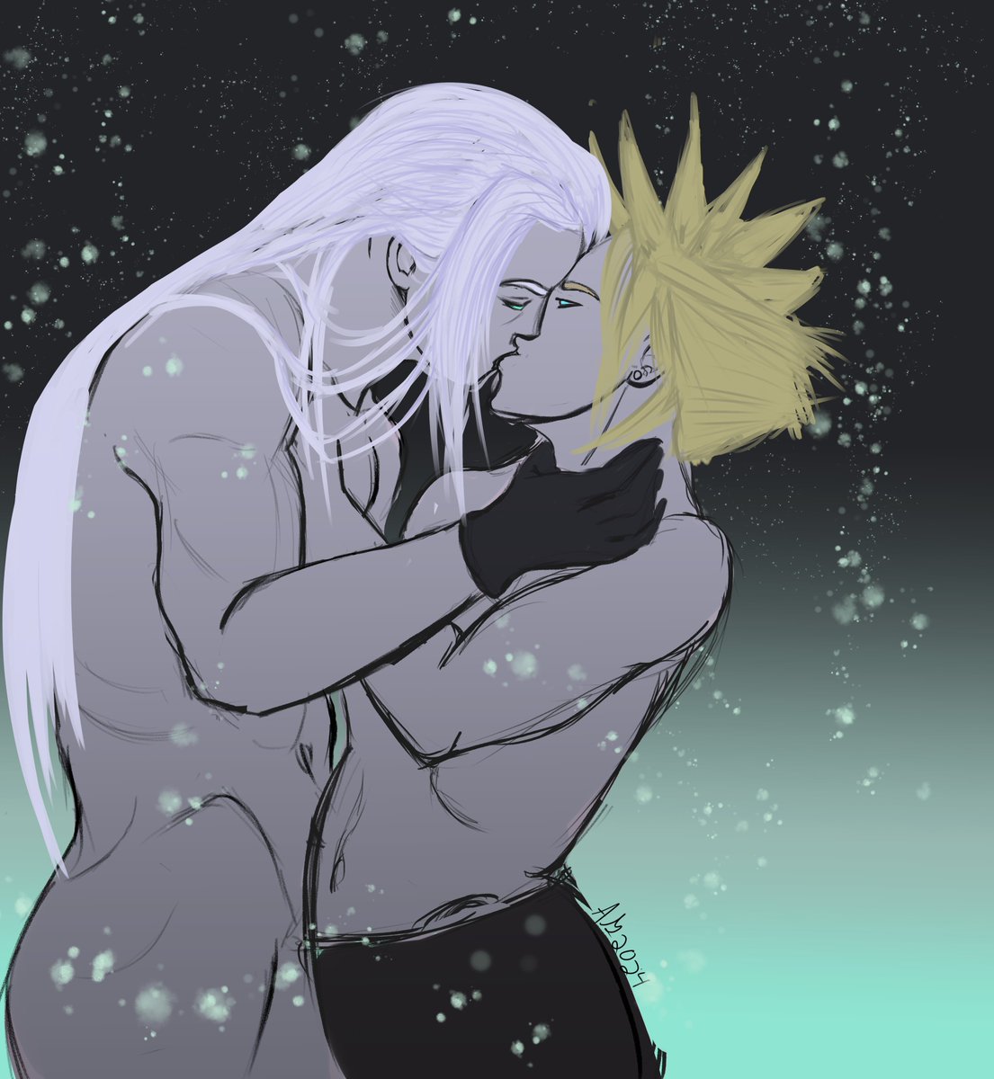 ub3rschnitzel's tweet photo. #nsfw #SephirothxCloud #FFVIIRemake #sephiroth #cloudstrife #fanart #spicy #ub3rschnitzel +Reunion+ Cross-posted to my tumblr. Apologies of this triggers anyone. Just some self-satisfying fanart. https://t.co/jKb0yd4KZY