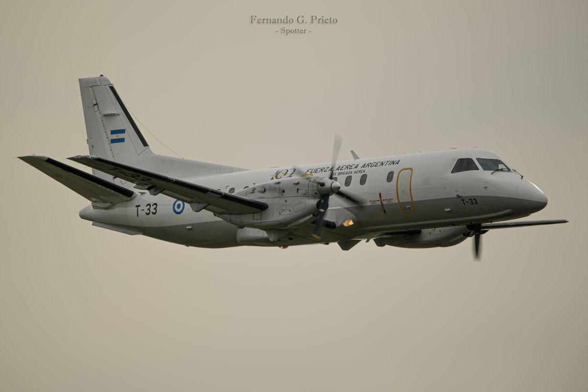 Saab 340 T-33 @FuerzaAerea_Arg  📷✈️🇦🇷 2023
#avgeek #aviones #aviacionmilitar #FuerzaAerea