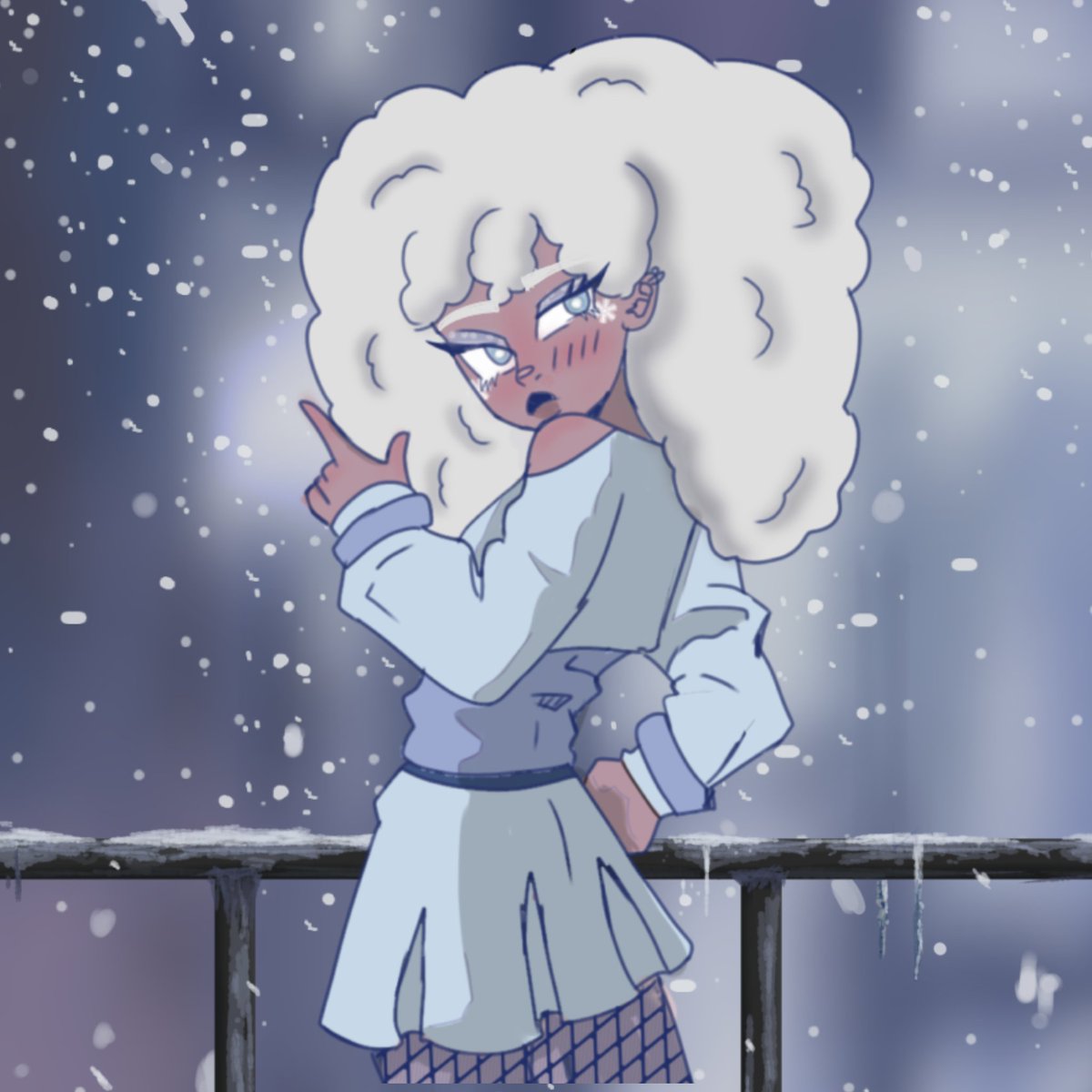 Minoski11's tweet photo. My lil snow baby https://t.co/3zjxqO1LaC
