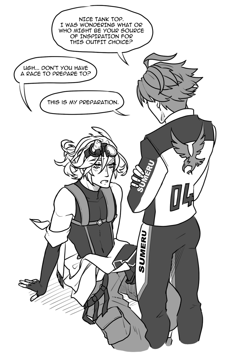 Tydaii_'s tweet photo. haikaveh racing AU brought me out of my lethargy https://t.co/ZOHh3W598l