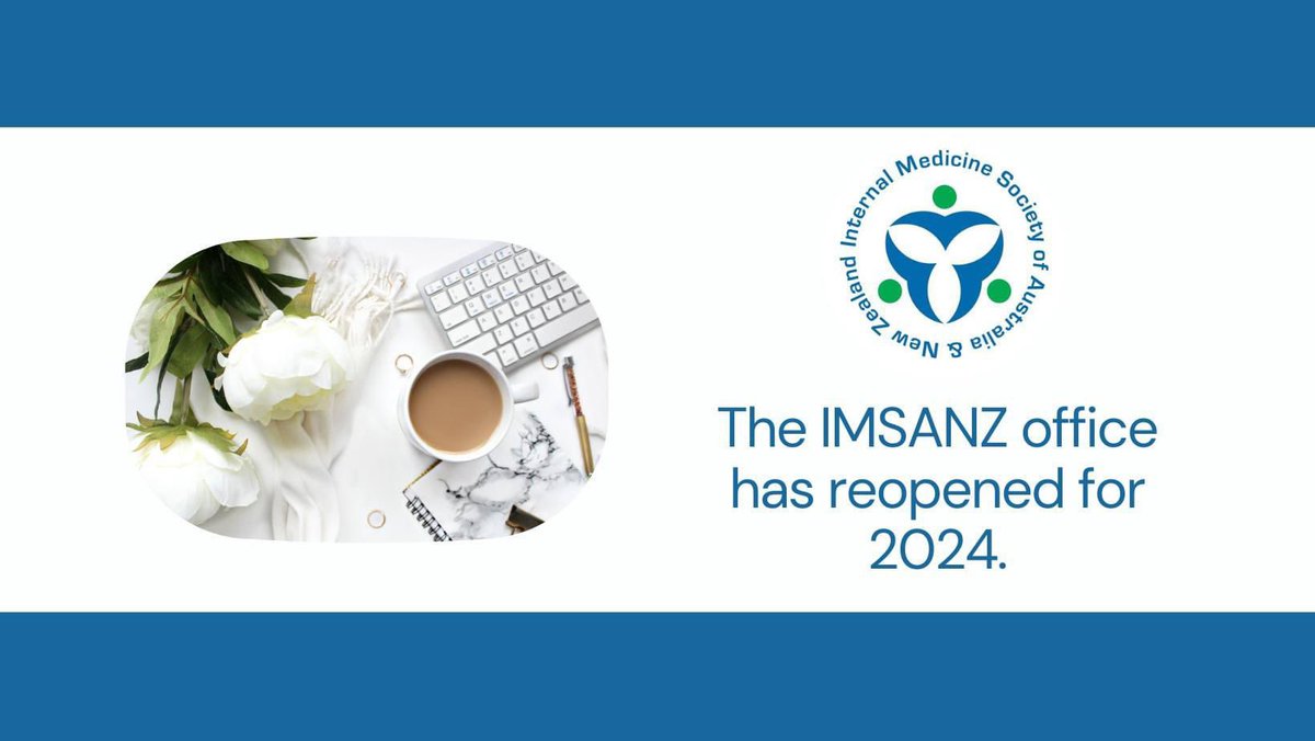 We're back! The IMSANZ office has reopened for 2024. Wishing all of our members a wonderful year ahead! Why not start your year at our NZ conference, which kicks off in New Plymouth in February? Head to the website for more info imsanzconference.co.nz