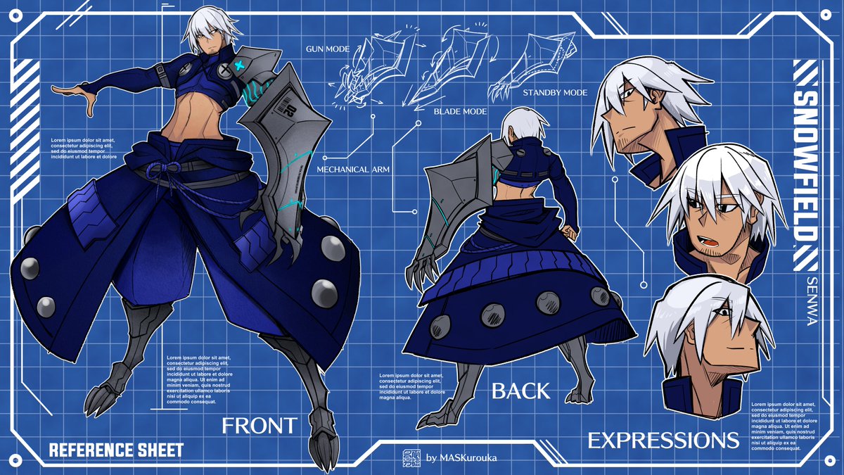 SnowfieldYuki's tweet photo. Name:「SNOWFIELD」, the only cyborg ninja.
I seek to evolve and progress into Eternity.
My mission and name are lost, only 「SNOWFIELD」remains.
🎨#illusfield
Activities: #onsendium
Evolved Design @MASKurouka
#Vtubers #VtuberEN https://t.co/o9M8hG8JZN