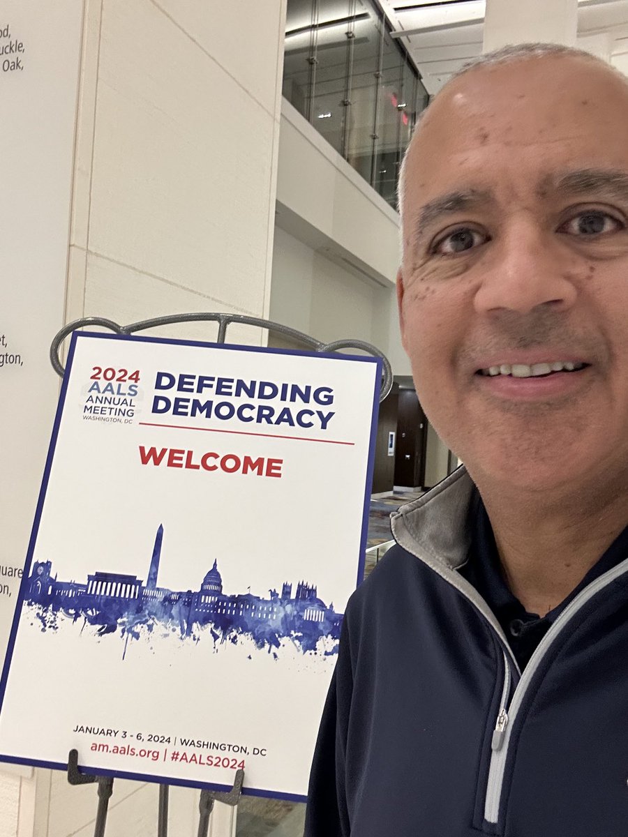 MarkCAlexander's tweet photo. It’s happening!  Welcome to @TheAALS Annual Meeting. What a week ahead in our nation’s capital!! #AALS2024 #DefendingDemocracy https://t.co/ZdmM3ZsRKb