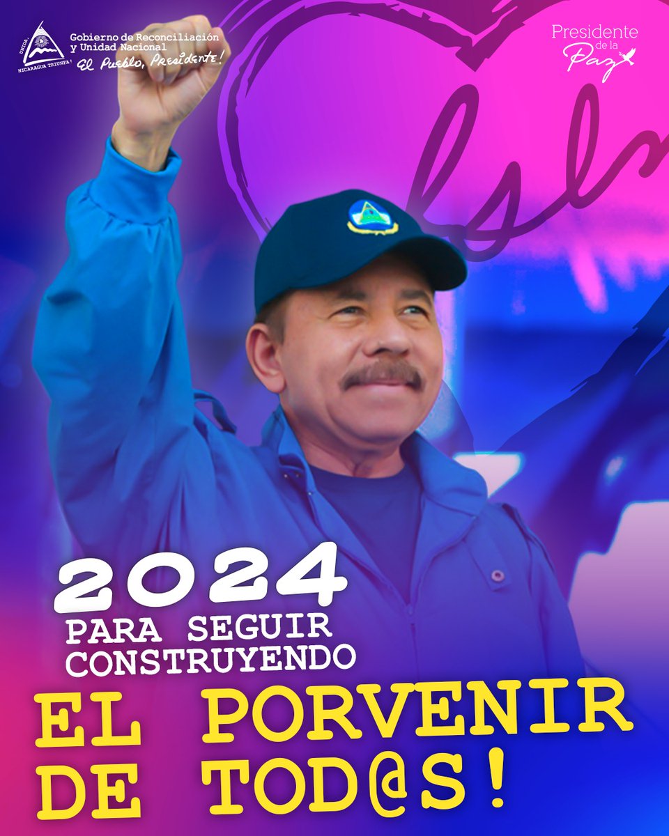 #2024HaciaNuevasVictorias Nicaragua es tierra de paz 🕊
