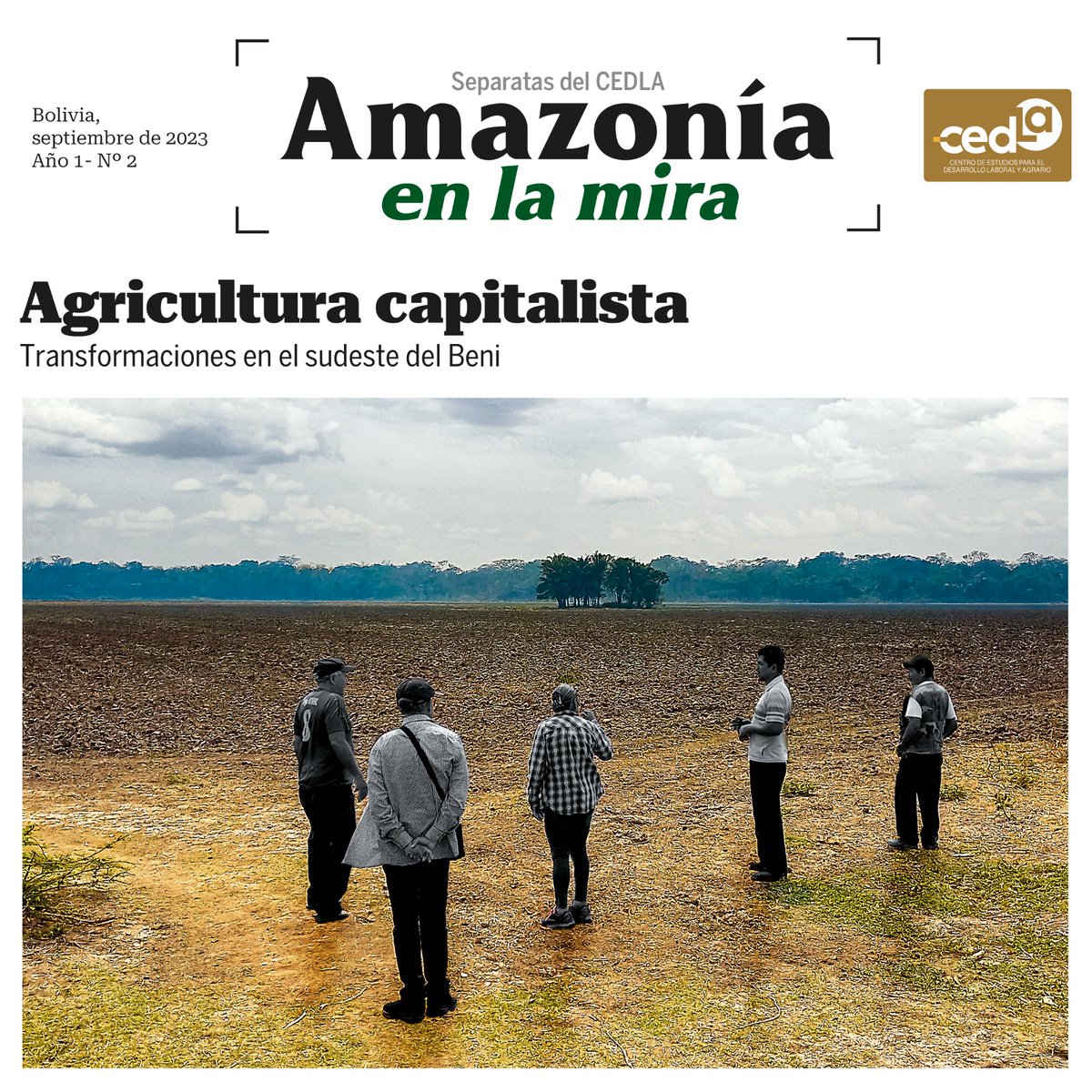 cedlabo's tweet photo. #CEDLA #Deliberando #Anuario2023
¿Qué implica la transformación del sudeste del Beni de zona ganadera a región agrícola maquinizada? Este año publicamos esta separata que recoge el punto de vista de actores locales.
Accede a la separata: https://t.co/rVNjYcubtZ https://t.co/fpDCXAOrIO