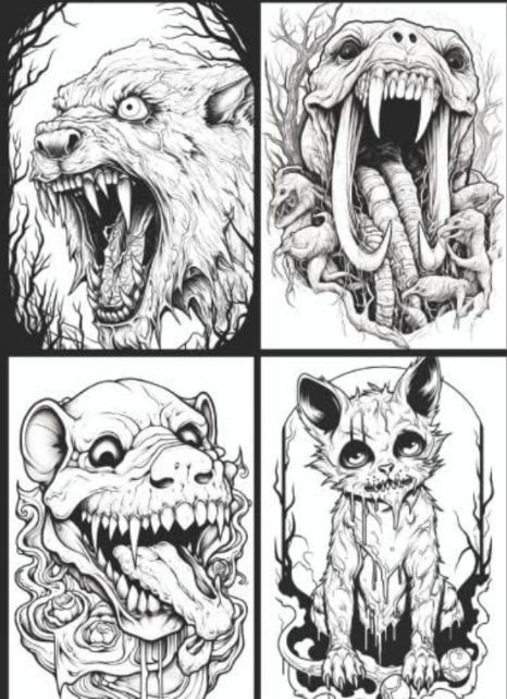 Step into the shadowy realm of the unnatural with '#Horror #Animals #ColoringBook for Adults'. With 80 eerie illustrations, it's perfect for those who love a thrill. #HorrorColoring #ArtTherapy #RelaxingColoring #horrorfans

buff.ly/46Mk12p