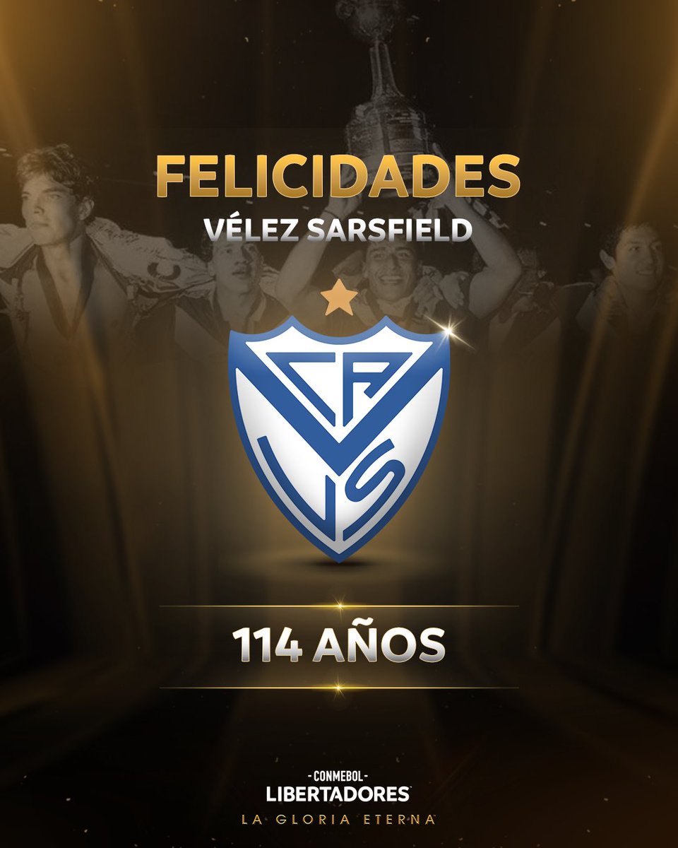 🔵⚪️ Día de fiesta para el Fortín. 

🌟 Feliz cumpleaños, <a href="/Velez/">Vélez Sarsfield</a>! Eterna Copa de 1994. #GloriaEterna