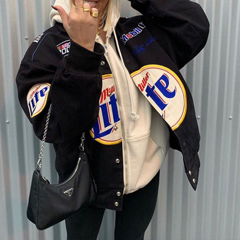 racingora's tweet photo. Dive into the past with this vintage NASCAR racing jacket! 🏎️✨ Elevate your style with a piece that's not just fashion, but a roaring statement. 🚀 #racingjacket #vintagejacket #nascar #nascarfan #nascarracing #racerjacket #vintagefashion #oldschool #classicjacket #nascarfashion https://t.co/gaagL6och9