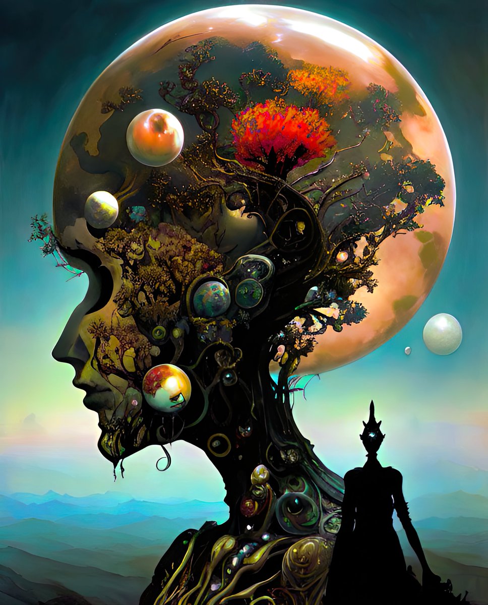 xalieri's tweet photo. Individual dreamscapes for alien symbolist parables. Set 4. 3 of 3
 
#TravelingForWork #Landscapology #ItAlwaysHappensInTheMonthOf #Parabulary #WeirdArt #PsychologicalLandscape #ImSureItMustMeanSomething

#DarkArts #DigitalArt #AIAssistedArt #AIArt #WomboDream #StableDiffusion https://t.co/rN1KdSpakb