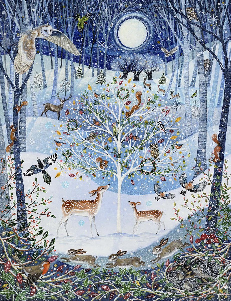 Wishing you all a Happy New Year & I hope you have a cozy & magical night. Thank you so much for all of your beautiful notes…I’ll reply this week. And thank you for following me. Hugs to you all & sweet dreams ♥️🥂❄️✨ (Art by Lucy Grossmith)