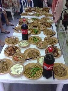 HenMazzig's tweet photo. The menu for Hamas prisoners in Israeli jail:

Breakfast: tea/coffee, bread, vegetables, jam, chocolate spread, cream cheese/cottage cheese 

Lunch: chicken/beef/vegetarian option, side of rice, cuscus and steamed vegetable + bread

Dinner: vegetable, fresh bread, rice/falafel+ eggs, tahini, hummus, beans and tuna.

The meals Israeli hostages were given in Hamas captivity: 

Half a cup of rice, once a day or every other day.