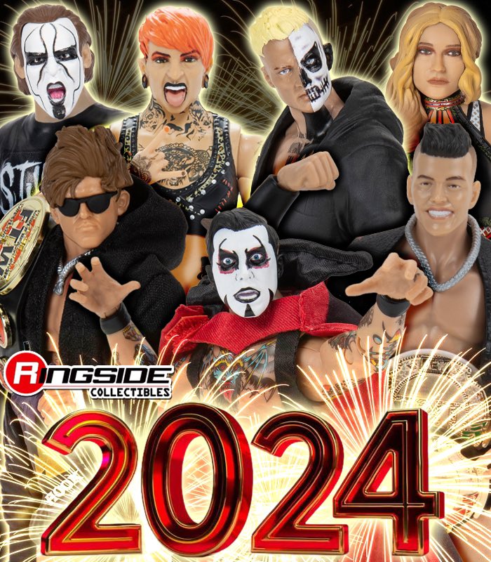 🎊 HAPPY NEW YEAR! 🎊

What @Jazwares @AEW Figures are you hoping to see in 2024?

Shop now at WrestlingFigures.com

#RingsideCollectibles #WrestlingFigures #AEW #Jazwares #AllEliteWrestling #AEWDynamite #AEWRampage #AEWCollision #Danhausen #Hook #SammyGuevara #JamieHayter