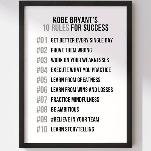 lauracaylor23's tweet photo. My goal for 2024 is to honor Kobe by living with a #MambaMentality. He’s a major role model in my life for his work ethic, drive, perseverance, &amp; growth : all areas of my own life I aspire to improve.

January: Rule #1

Let’s make our collective #KobeYear worthy of his name. https://t.co/LdlUxsUpWL
