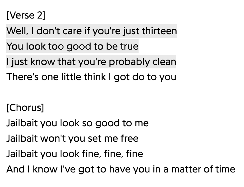 SebastianMurdoc's tweet photo. ted nugent wrote a song about his desire to sexually assault children https://t.co/pKs7riFXRX