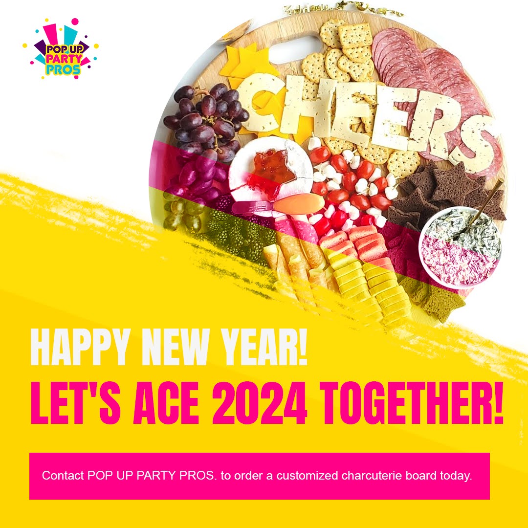 Today is the first day of 2024! You have a year of endless possibilities and opportunities ahead of you. We hope that in 2024 you find true happiness and all your dreams come true! #charcuterie #charcuterieboard #charcuterieboards #grazingboards #grazingplatter #PopUpPartyPros