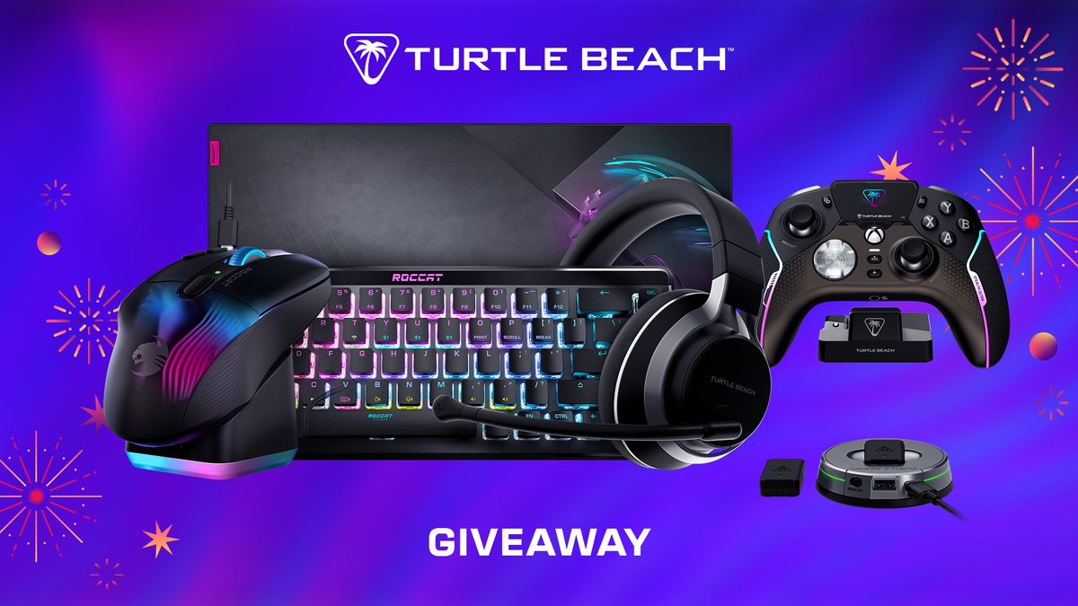 Happy New Year everyone! 🍾 Let's kick off 2024 in the best way - with a giveaway! 🎧 Stealth Pro 🎮 Stealth Ultra ⌨️ Vulcan II Mini Air 🖱️ Kone XP Air ⬛ Sense Icon XXL To enter, follow @TurtleBeach & @ROCCAT, like, retweet and tell us your New Year's resolution!