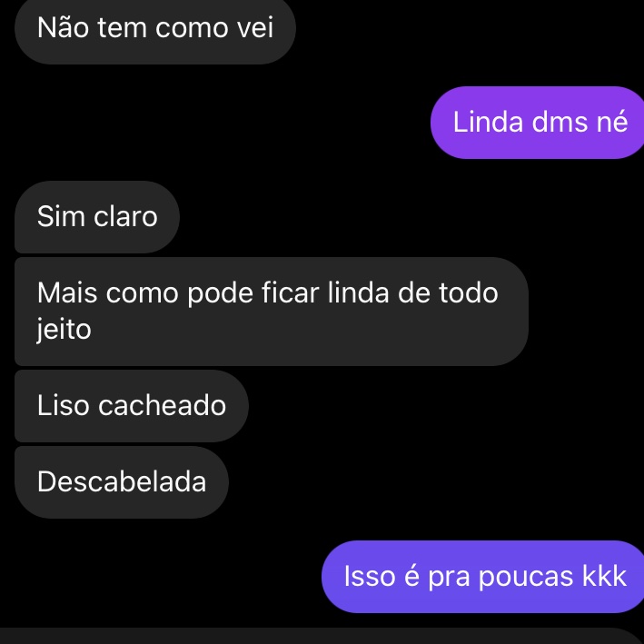 Meu ego nem gosta kk