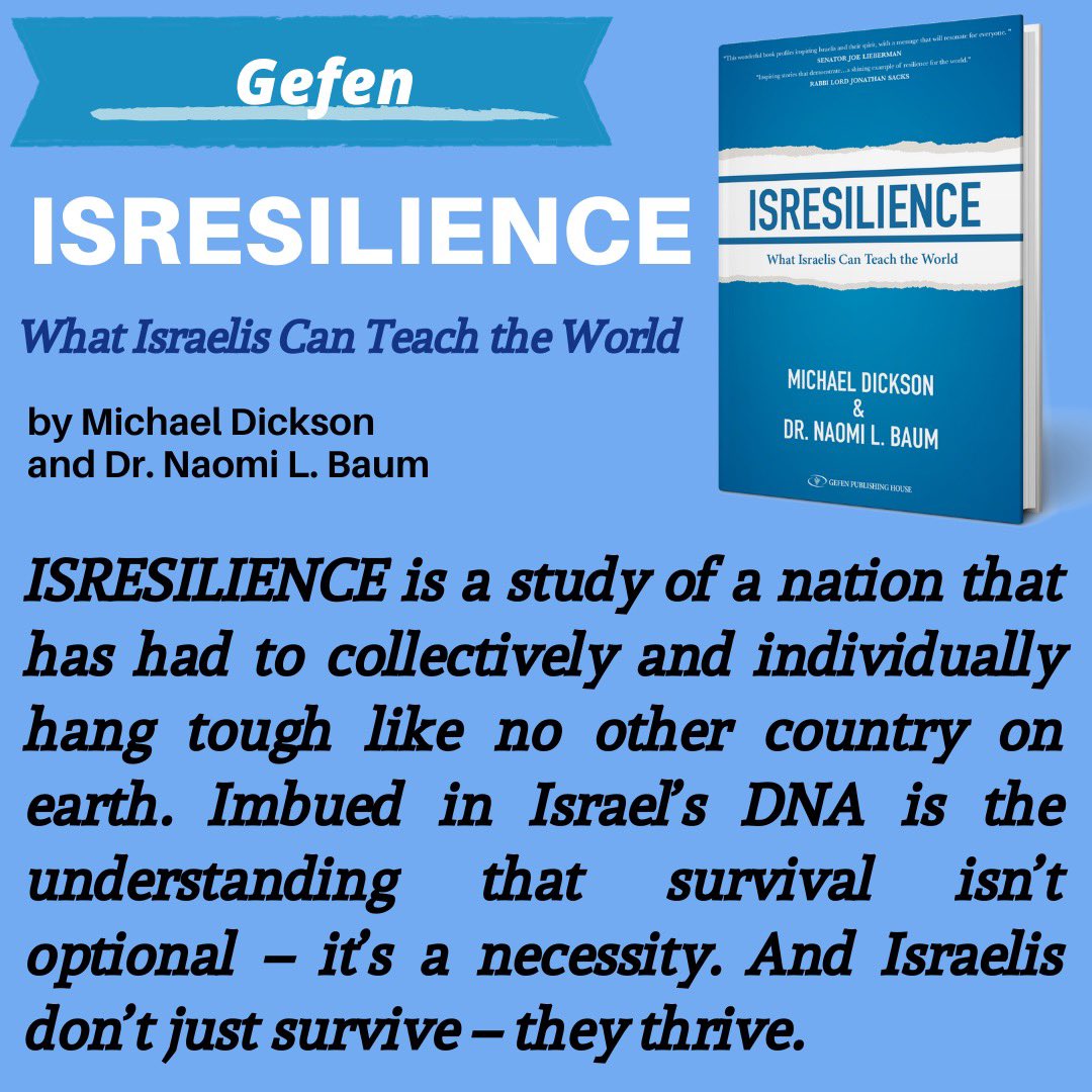 Gefen Publishing (@gefenpublishing) on Twitter photo Get Isresilience by <a href="/michaeldickson/">Michael Dickson</a> and <a href="/naomibaum/">Naomi Baum</a> on our website or email us at orders@gefenpublishing.com
gefenpublishing.com/product.asp?prโฆ
#israel #antisemitism #jews Get Isresilience by <a href="/michaeldickson/">Michael Dickson</a> and <a href="/naomibaum/">Naomi Baum</a> on our website or email us at orders@gefenpublishing.com
gefenpublishing.com/product.asp?prโฆ
#israel #antisemitism #jews